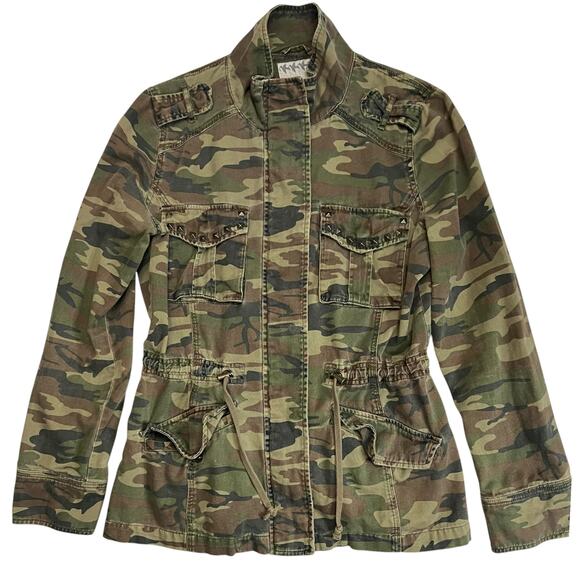 Women’s Camo Military Utility Jacket with Studded Pockets Size M - Others Follow - Picture 11 of 15